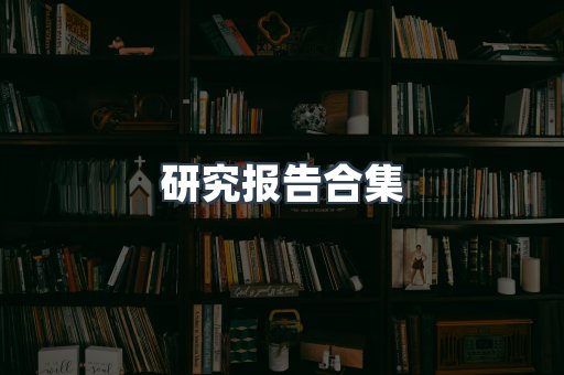 研究报告合集